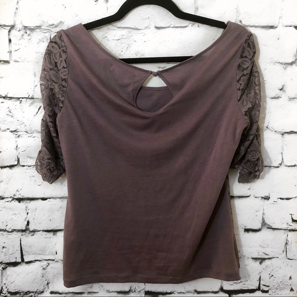 American Eagle | Violet Lace Top - Picture 3 of 4